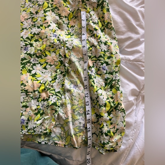 Urban Outfitters Floral V neck Spaghetti Strap Midi Dress with Slit. Small - Picture 11 of 11